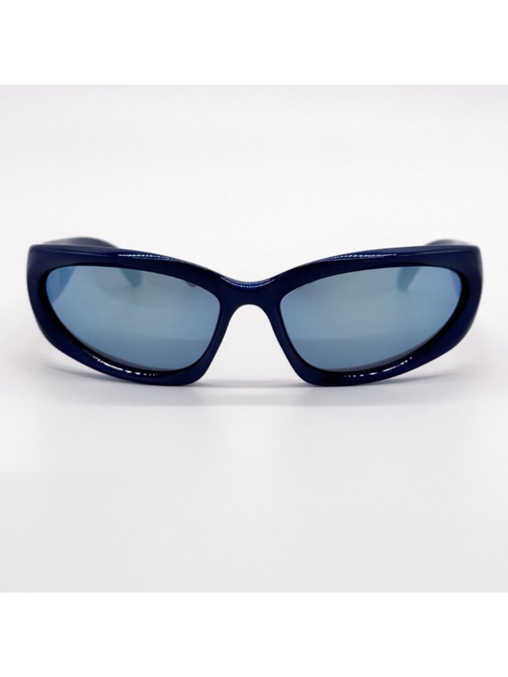NEW BALENCIAGA BB0157S 009 SUNGLASSES BLUE UNISEX EYEWEAR BALENCIAGA - Picture 4 of 10